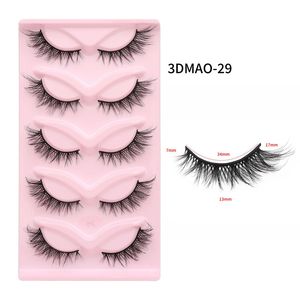 Großhandel 100% realer Nerz Wimpern flauschige dramatische Augenwimpern natürlicher Aussehen Eyelash Extension Kit Make -up -Werkzeuge