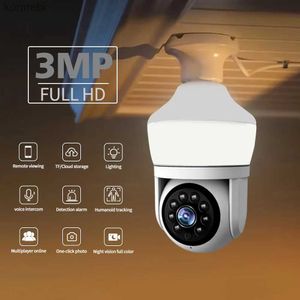 Камеры PTZ 3MP 1296p Carecam Application Night Light E27 Беспроводная PTZ IP -камера AI обнаружение Hom