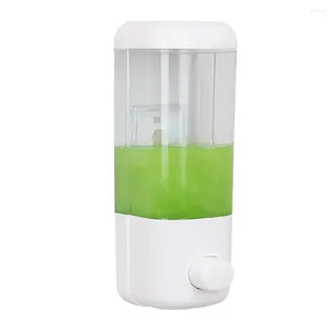 Dispensador de sabão líquido parede clara pendurar recipiente de suporte el loção de plástico para prensa de mão shampoo