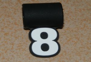 Número de beisebol Pingentes com encantos de silicone pendentes para colar de beisebol9167145