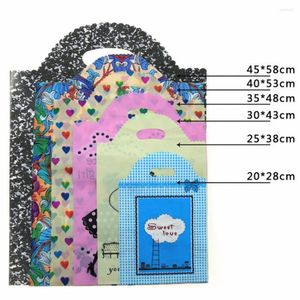 Gift Wrap 50pcs Thickened Clothes Storage Bag Small Jewelry Wedding Plastic Pouch Large Shopping Bags With Handles