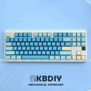 Aksesuarlar KBDIY 160 Anahtar Kapak Özel Deniz Tuzu Limon Key Makinesi PBT Çift Atış ISO Mekanik Klavye SA Profil GMK67 84/87/96/104