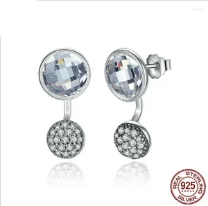 Dangle Küpe Satışı 925 Silver Europe Tüy kristal Avusturya Moda Yaratıcı CZ Kadın Retro Mikro Set Takı