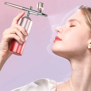 Maszyna Aoko tlen wtryskiwacza Zestaw sprężarki powietrza Airbrush Gun Spray Gun Airbrush do paznokci tatuaż rzemieślniczy ciasto nano mgła mgła