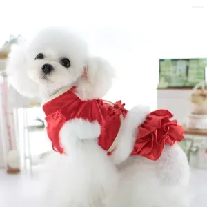 Dog Apparel Chinese Year Clothes Tang Suits Vest Pomeranian Poodle Schnauzer Costumes Couple Pet Dogs Cheongsam Clothing Dress Coat