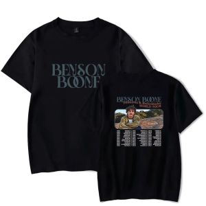 Benson Boone Fireworks and Rollerblades World Tour T Shirt Women Män Summer Fashion Kort ärm Rolig t -shirt grafisk tees