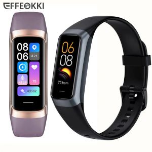 Armband 2023 Smart Watch Men Women Smart Armband Armband 1,1 tum AMOLED HJÄLT Vattentät kropp Fitness Tracker Band