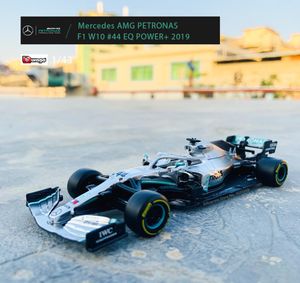 Bburago 143 Mercedes- Team Lewis Hamilton W10-44 SF90 RB F1 Formula da corsa auto Simulazione statica in lega di lega in lega di seta Diecast Car7565153