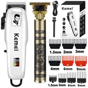 Trimmers Kemei Electric Hair Clipper Cut Fair Bezprzewodowy Trimmer Men Professional Clipper Machine ładowna fryzura 809a PG