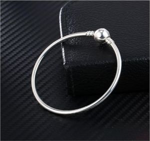 Hurtownia 925 Srebrne bransoletki 3 mm łańcuch Fit Ra Charm Bead Brange Bransoletka DIY Prezent dla mężczyzn Kobiety 2050479