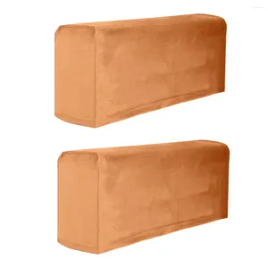 Chaves de cadeira 2pcs ARM ARMAT ANTI-SOFA BRAÇO SLIPRECOVER UNIVERSAL MOBILIÍDIOS PROTECTOR DE PLURCHAIRS SLIPLOVES (BROWN)