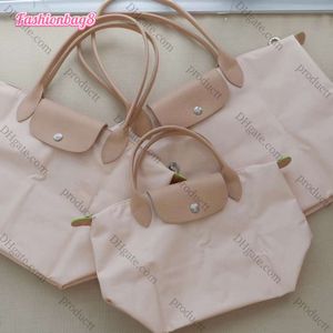 2024 Designer Bag Womens Tote Shoulder European Style Leisure Dumpling Bag Nylon Handbag Crossbody Folding Embroidery Tote Shopping Mini 9025ess 10a
