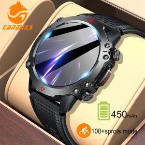 Watches CanMixs Smartwatch Men 450mAh GPS Motion Track 100 Sportlägen Bluetooth Call Heart Rast Blood Pressure Smart Watch for Android