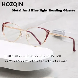 Solglasögon Cat's Eye Woman Reading Glasses Anti Blue Light 0.5- 4,0 Ultra-Light Presbyopic för män och kvinnors bekväma