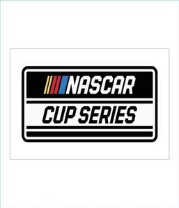 Anpassat digitalt tryck 3x5 fot 90x150cm NASCAR Cup Series FG Race Event Checkered FGS Banners för inomhus utomhus hängande dekorativ256q1259235