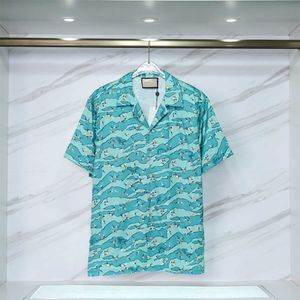 Letnia męska koszulka Designer Drukuj Buzja Guzik Gwarancja luźna luźna wersja krótkie rękaw Hawajski Top Wysokiej jakości stylowa męska koszula pływacka Kolekcja plażowa rozmiar M-3xl #29