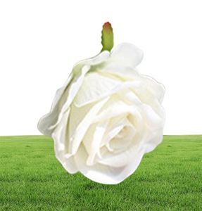 Flannel Rose Flower 10pcslot Wedding Decorations Real Touch Cloth Rose Flower Head Plastic Stem Home Office Shop Silk Decorative 8572656