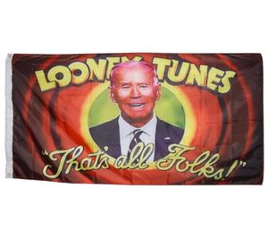 Looney Tunes, которые 039S Все народные флаги Biden 3x5ft Flags Outdoor 150x90 Scm Banners 100D Высококачественный яркий цвет полиэстера с двумя BRAS1523282