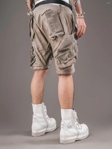 Men's Pants Three-Dimensional Multi-Pocket Deconstruction Stitching Casual Techwear Overalls Summer Trendy Shorts