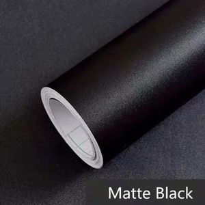 Papéis de parede Matte preto adesivo autônomo gaveta de papel peel stick decoração removível papel de parede moderno papel pared237k