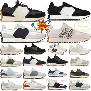 N 327 Sneakers Running Shoes Mens Sport Shoes Newbalace 327 Shoes White Navy Blue Light Camel White Green Sea Salt Red Bean Milk Dark Grey Womens 327s Trainers Jogging