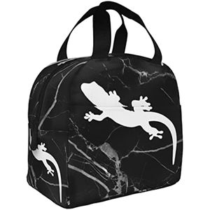 Bags de Lizard-Gecko-Reptil-Luncy, lancheira isolada para piquenique para piquenique lanchonete bolsa de bolsa para mulher menino menino Escola de trabalho Escola de trabalho