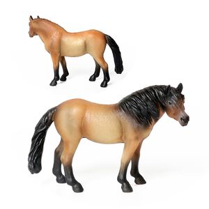 Modelo realista de cavalos de animais de fazenda de plástico, texturas detalhadas POUS PONY LIME