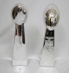34 -сантиметровый кубок трофея американской футбольной лиги The Vince Lombardi Trophy Real Relica Super Bowl Trophy Rugby Nice Gift2780022