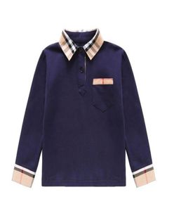 Kid Shirt Baby TShirts TurnDown Collar Long Sleeve Tshirt Cotton Children Plaid Shirt Boy Shirts Spring Autumn1593848