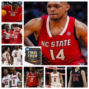 NC State Wolfpack NCAA 2024 Finale vier Basketballtrikots Custom Basketball Trikot eine beliebige Nummer eine beliebige Nummer alle genäht