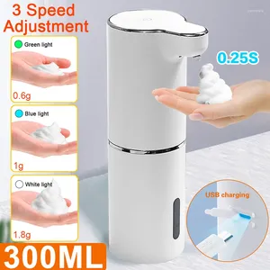 Liquid Soap Dispenser Automatiska skumdispensers Touchless USB laddar smart sensor Maskin infraröd