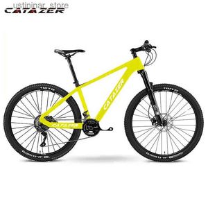 Bikes Ride-Ons CATAZER MTB Carbon Mountain Bike 27.5er Disc Brake MTB Bicycle 650B Frame 22 Speeds Cycle With SHIMAN0 M8000 Group Set L47