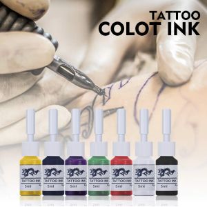 Lieferungen 40 Farb -Tattoo -Tinten 5ml professionelle Körpermalerei dauerhafte Make -up -Tinten sicherer Pigmentkörper ewiges Tattoo Tinte Dropshipping