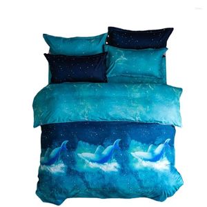 Set di biancheria da letto che vendono tessili domestici 3D Starry Sky Stampa europeo e americano Tre pezzi Free Free Set