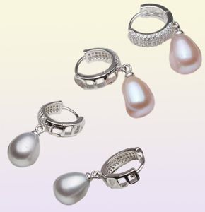 Real freshwater pearl earrings for women925 silver fine jewelry girls natural pearls trendy wedding white 2106184285052