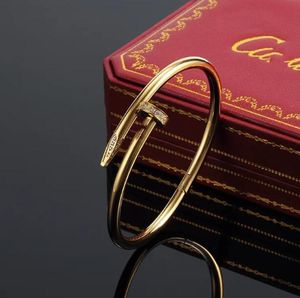 Designer sênior Bracelete de unhas não desbotado 925 Casal de prata Rose Gold Full Sky Star Star Star Presente para Jóias de luxo para homens e mulheres