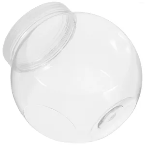 Garrafas de armazenamento 3 PCs Candy Jars Lids Alimentos Recipientes do suporte de biscoito pequeno lanche doce de plástico