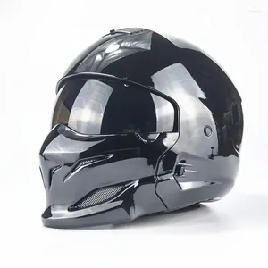 Motosiklet kaskları subo dot onaylı retro tam yüz fiberglas kask siyah beyaz ve kırmızı renkte