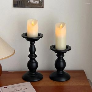 Ljushållare Pack med 2 Tea Light Holder For Table Decor Home Church Wedding Party Candlestick Taper