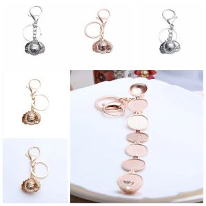 Alloy Craft Photo Frame Keychain Handmade Angel Wings Multi-Layer Wings Pendant Multi-Layer Blank Necklace Photo Box