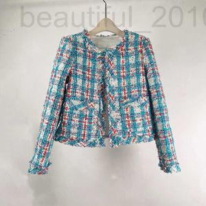 Damenjacken Designer koreanische Version von Chics ausländischem Stil Grobweicher Tweed Small Dufts Short Jacke für Frauen im Herbsttemperament, Figure Weaving 93Kz