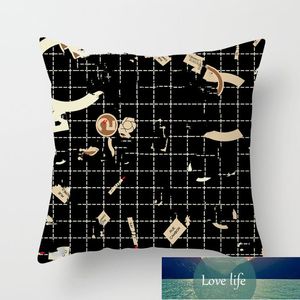 Quality High-end Modern Simple Black and White Pillowcase Home Sofa Pillow Cushion Cover