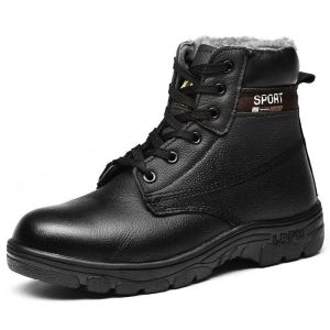 Bot Güvenlik Ayakkabı Çelik Toe Güvenlik Ayakkabı Botları İnsan İş Ayakkabıları İçin Erkekler Su Geçirmez Boyut 12 Ayakkabı Kış Giyim GXZ026
