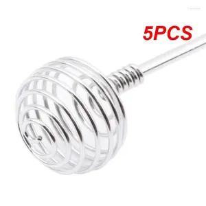 Spoons 5PCS Honey Stir Bar Mixing Stainless Steel Handle Jar Spoon Practical Long Stick Supplies Kitchen Tools Cocina