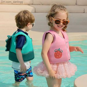Life Vest Buoy Childrens life jacket inflatable swimsuit childrens auxiliary inflatable swimsuit water sports swimming pool accessoriesQ240412