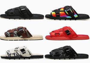 Designer di spiaggia Visvim Platform Slipter uomini Donne amanti Scarpe di moda Mule Slipper Hiphop Street Sandals per esterni Flip Flop