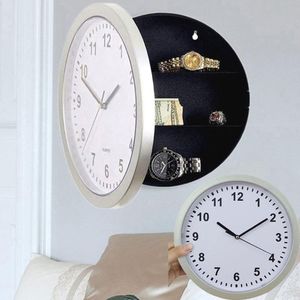 Zegar ścienny przechowywania ukryty zegar Secret Safes Hidden Clock for Stash Money Cash Organizator biżuterii unisex Wysoka jakość 19 l1 Z1289F