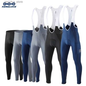 Shorti ciclistici Kaloce uomini pantaloni ciclistici Summer Autunno rapido blu secco/nero/grigio gel pad mtb pantaloni bavaglini pantaloni di fascia alta entifietti lunghi collant l48