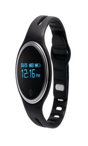 E07 inteligentny zegarek Bluetooth 40 OLED GPS Sports Pedometr Fitness Tracker Wodoodporny inteligentny bransoletka na Android iOS zegarek telefoniczny PK F31327120