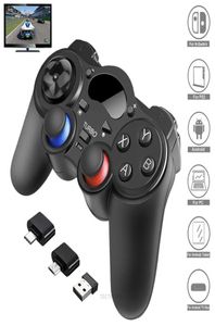 Kontrolery gier Joysticks 24 g kontrolera bezprzewodowego Gamepad Android Telefon komórkowy joystick joystick joypad dla przełącznika PS3SMART Tablet PC S5874224